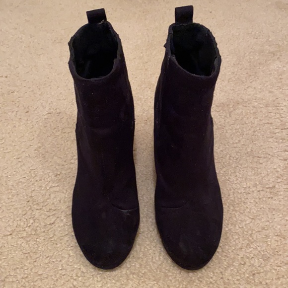 H&M faux suede wedge-heeled booties boots - Picture 8 of 8